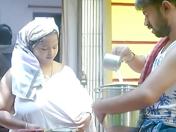 Mampi & Antim Witness the Desi Indian MILF Milk Stud's Big White Orbs