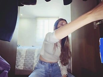 Maria can't resist her stepbrother's desires and begs for a hard fuck