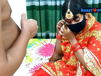 Desi wife gets her ginormous milk cans and taut vag ravished in the mansion