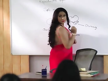 Alexia's barely legal group-fuck with big-chested mommy in e-anime porno madness!