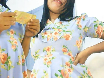 Step sista in Sri Lankan school gets rigid and deep in her eighteen taut muff