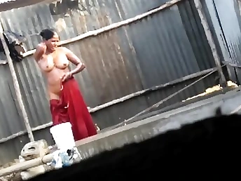 Tamil My Anni Super Red-Hot Massive Jug Fur Coated Vagina gets nude & showcases her tastey beaver in the open air