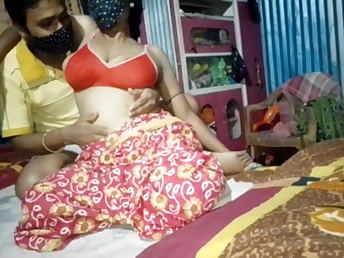 Desi Aunty's Indian village: Randi hook-up, roped up, wanked, and peeing in doggie-style-fashion