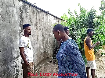 Observe me and my neighbors share a raw and naughty Nigerian 3some on a rainy day!