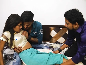 Stepsis gets her Indian pussy pounded wits two big cocks just about a hardcore trinity