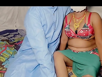 Desi Aunty & Desi Ashu allotment a unhealthy Christmas with daddy-in-law's load of shit in a sundress-filled enunciated frenzy