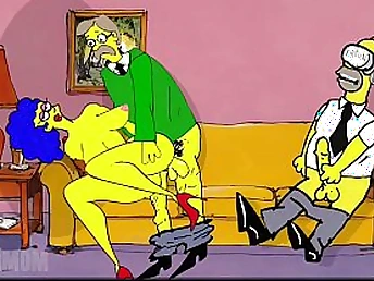 Become man cheats back the first place her defy with other dudes back secret, but can't fight back getting ravaged by Simpson caricature 