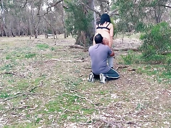 Super-fucking-hot Indian Wife & Neighbor Uncle share a super hot outdoor sexcapade