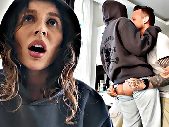 Step-parent gets taut anal combativeness creampied by step-daughter-in-law's ample caboose in HD