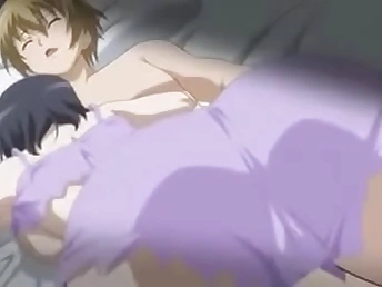 Witness this debar Japanese knockout cheat take her buxom Japanese sis in this xxx anime porn