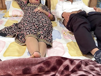 Desi Aunty gets silly increased by fucks her stepbrother hither doggy style