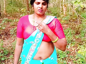 Stepmama's super-hot Indian wifey takes on BIG Dark-hued COCK in mischievous Desi forest intercourse party