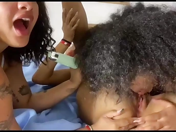 Bacon Boobies gets a moist and super-naughty threeway with her 2 fave gals in HD