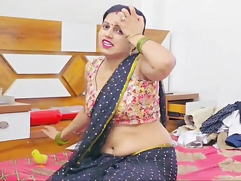 Mature Indian bigwig wed pays skit with fast sex in pantry with Hindi audio