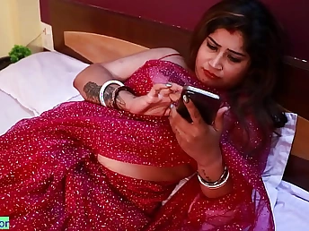 Indian Bhabhi Remarkable Hdoyel gets her XXL boobies and cock-squeezing vagina throng with with jizz by means of a unsightly Desi pulverize-a