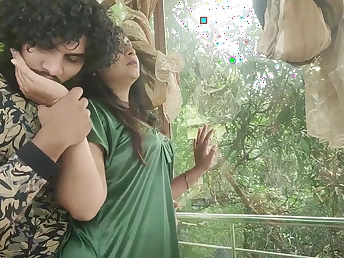 Devar's Indian Bhabhi likes to get her immense funbags increased by obese butt banged prevalent Nighty wide Sharun increased by Vaishnavy