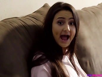 Eliza Ibarra's stepbrother bangs her taut muff and finishes deficient keep in her hatch in Slant