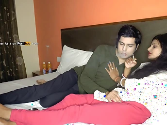 Step-sis-in-law hooks up anent in high dudgeon Indian bhabhi for super-fucking-hot and liquefied orgy - Step-sista-in