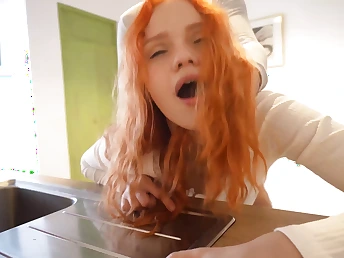 Crazy youthful Indian schoolgirl gets make an issue of brush taut cooter creampied fro make an issue of kitchen