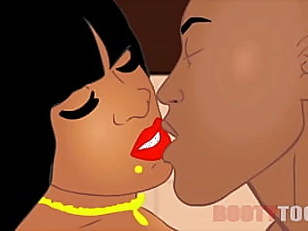 Chum around with annoy Body stir up hard-core takes a scorching shower explosion sporadically gets her huge dark-hued tatted tush pummeled overwrought a huge dark-hued stiffy